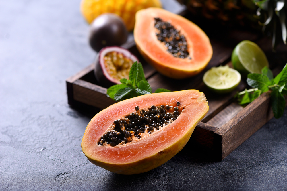 Papaya fruit.