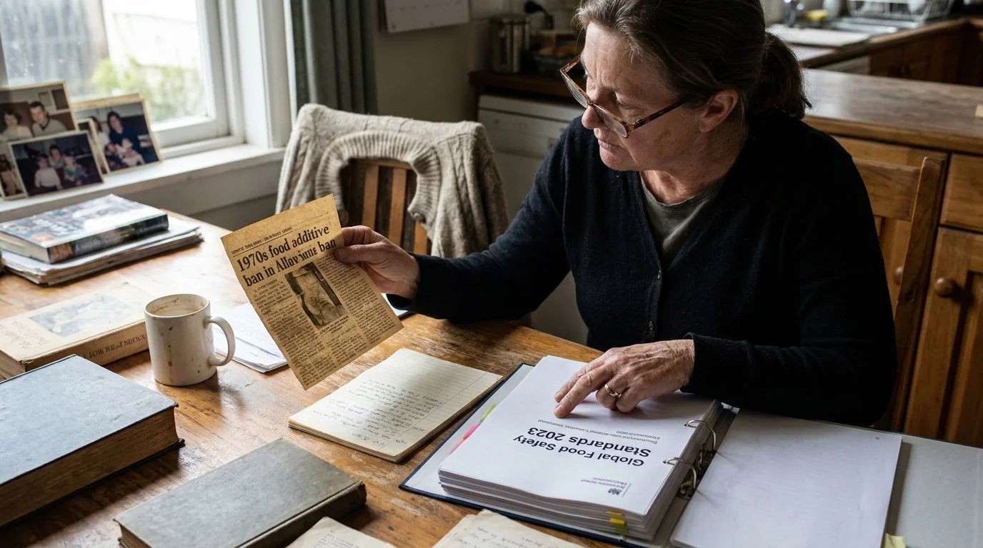 Editorial photograph illustrating: The Science Snapshot: How Food Regulations Evolve